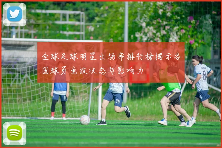 全球足球明星出场率排行榜揭示各国球员竞技状态与影响力